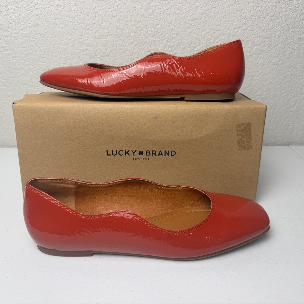 Lucky Brand Women's Dellie Rancho Red Flats